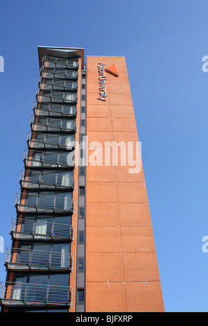 Aston University di Birmingham, alloggi per studenti edificio, Gran Bretagna, 2009 Foto Stock