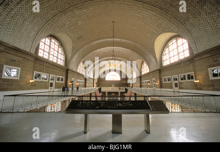 Ellis Island Museo di immigrazione, Statua della Libertà monumento nazionale, New York Foto Stock