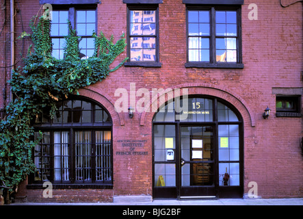 NYU, Washington Mews, Greenwich Village, Manhattan, New York Foto Stock