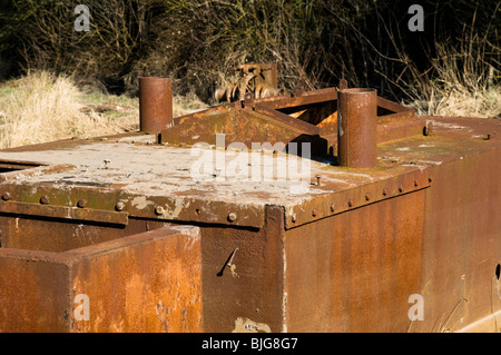 Decadendo resta di Edith, uno dei Purton le carcasse sulle rive del fiume Severn in Gloucestershire Foto Stock