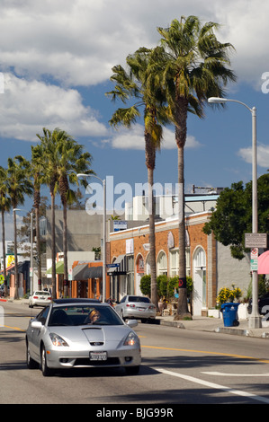 Abbot Kinney Blvd. in Venice, California Foto Stock