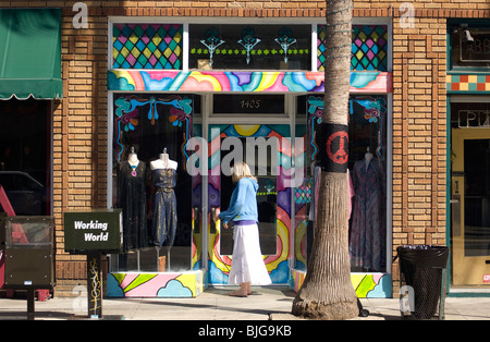 Abbot Kinney Blvd. in Venice, California Foto Stock
