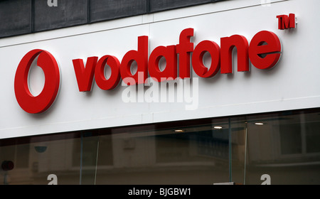 Vodafone cartello, Dublino, Irlanda Foto Stock