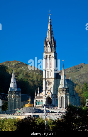 Basilica dell'immacolata concezione, Lourdes Foto Stock