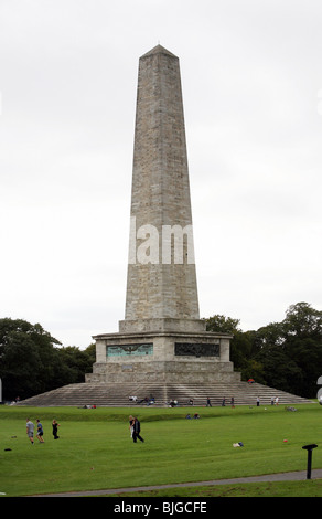 Monumento a Wellington nel Phoenix Park di Dublino, Irlanda Foto Stock
