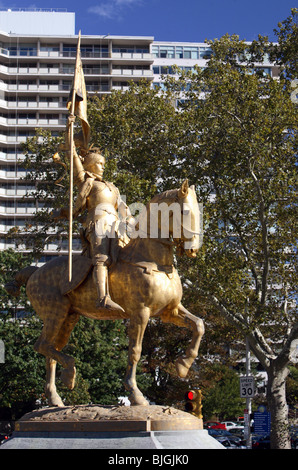 Statua di Giovanna d'arco, Philadelphia, Stati Uniti d'America Foto Stock