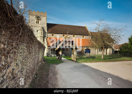 Chiesa Parrocchiale di Santa Maria in Streatley, Berkshire, Regno Unito Foto Stock