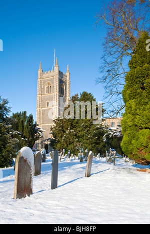 Chiesa di Santa Maria di Dedham molla Essex REGNO UNITO village Foto Stock