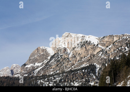 La Fermeda Spitzen visto dalla Selva Dolomiti Alto Adige Sud Tirolo Italia Foto Stock