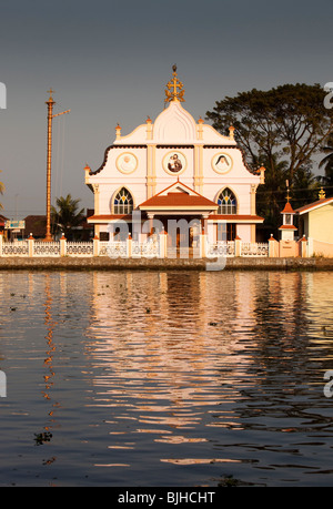 India Kerala, Alappuzha, Chennamkary, San Giuseppe chiesa cattolica Foto Stock