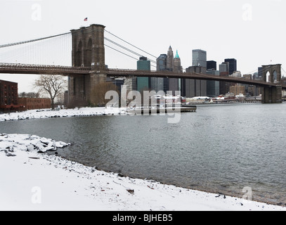 Ponte di Brooklyn Foto Stock