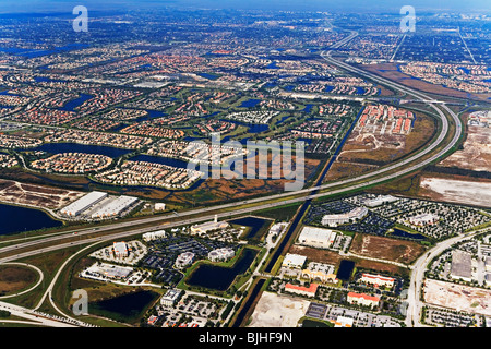 Vista aerea della città Foto Stock