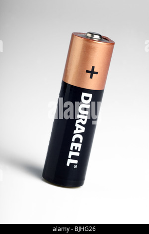 Batteria AA Duracell Foto Stock