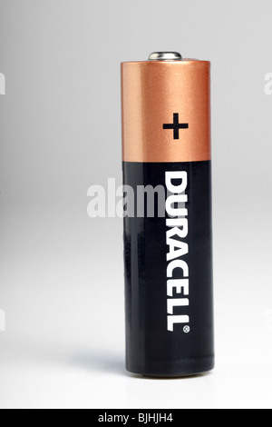 Batteria AA Duracell Foto Stock