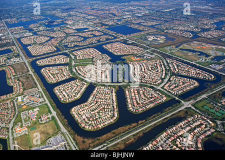 Vista aerea della città Foto Stock