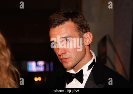 Scontrino Andriy Shevchenko (Sheva) in black tie, Kiev, Kiev, Ucraina Foto Stock