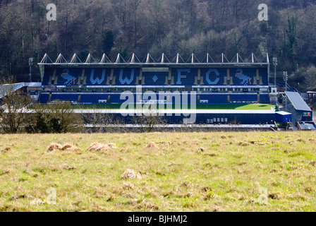 Adams Park la casa di Wycombe Wanderers Football Club e London Wasps Rugby. Foto Stock