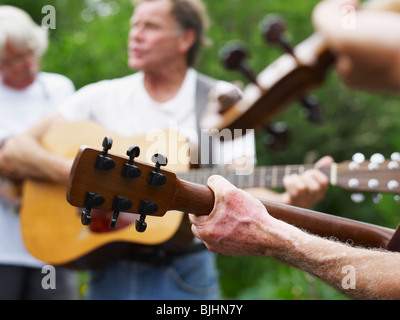 Outdoor performance musicale Foto Stock