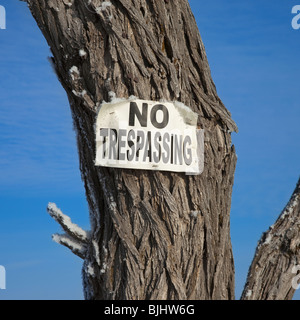 Nessun segno di intrusione Foto Stock