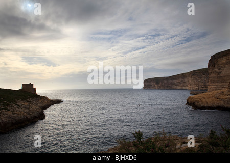 Baia di Xlendi, Gozo, Malta Foto Stock