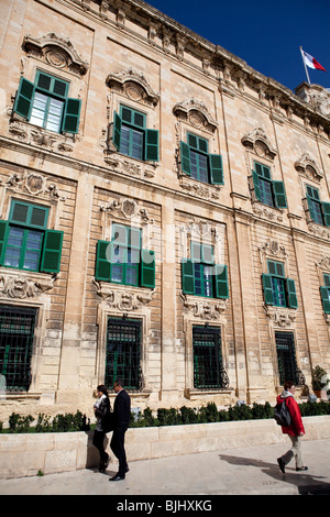 Il palazzo del governo, La Valletta, Malta Foto Stock