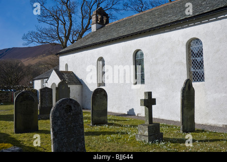 Newlands Chiesa, Lake District, Cumbria Foto Stock