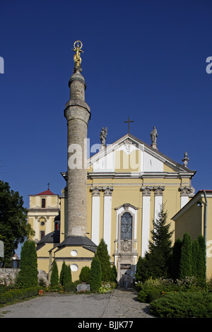 Podilsky Kamyanets Kamieniec Podolski cattedrale cattolica di San Pietro e Paolo 1580 1834 minareto oblast Khmelnytskyi Podillia Foto Stock