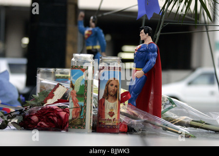 CHRISTOPHER REEVE WLAK di fama stella Christopher Reeve WALK OF FAME Hollywood Walk of Fame HOLLYWOOD LOS ANGELES STATI UNITI D'AMERICA 11 Octobe Foto Stock