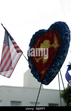 CHRISTOPHER REEVE WLAK di fama stella Christopher Reeve WALK OF FAME Hollywood Walk of Fame HOLLYWOOD LOS ANGELES STATI UNITI D'AMERICA 11 Octobe Foto Stock