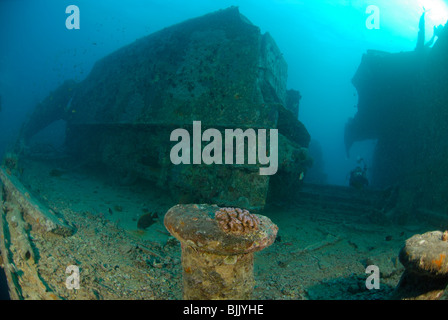 Relitto del Thistelgorm in Mar Rosso, Egitto off. Foto Stock