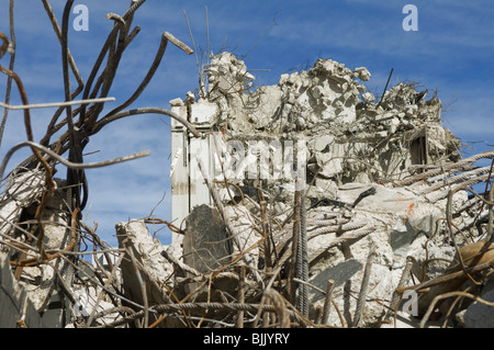 Le rovine della demolizione di un edificio dell'ufficio postale, Angererstrasse 9, crisi economica, Monaco di Baviera, Germania, Europa Foto Stock