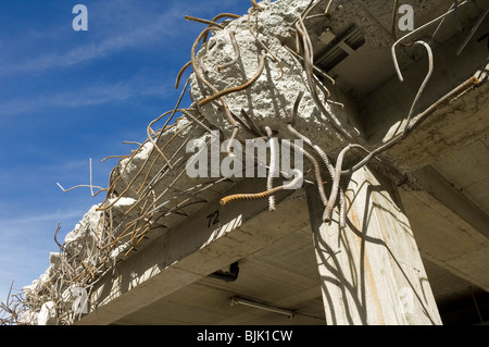 Le rovine della demolizione di un edificio dell'ufficio postale, Angererstrasse 9, crisi economica, Monaco di Baviera, Germania, Europa Foto Stock