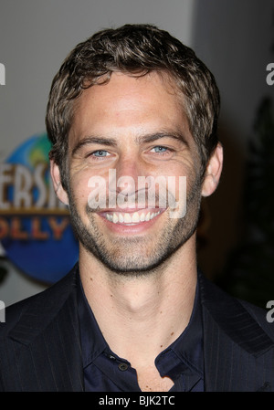 PAUL WALKER Fast & Furious PREMIERE MONDIALE BURBANK LOS ANGELES CA USA 12 Marzo 2009 Foto Stock