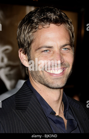 PAUL WALKER Fast & Furious PREMIERE MONDIALE BURBANK LOS ANGELES CA USA 12 Marzo 2009 Foto Stock