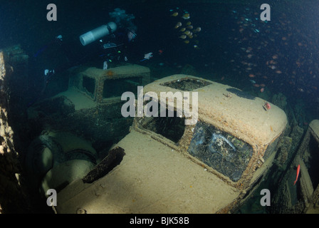 Relitto del Thistlegorm in Mar Rosso, Egitto off. Foto Stock