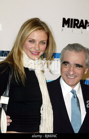 CAMERON DIAZ & MARTIN SCORSESE GANGS OF NEW YORK LA PREMIERE DGA LOS ANGELES STATI UNITI D'AMERICA 17 Dicembre 2002 Foto Stock