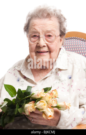 Ritratto di una donna matura sorridente Foto Stock