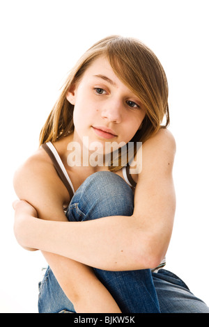 Ragazza sognante Foto Stock