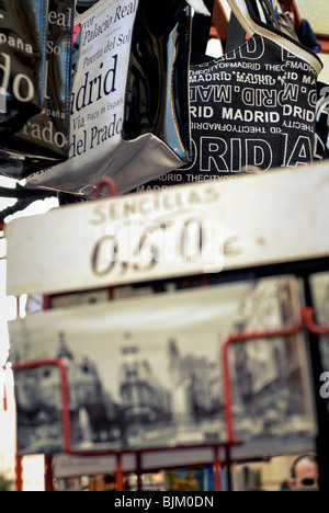 Cartoline, Gran Via, Madrid, Spagna, Europa Foto Stock