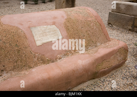 Via Sepulcral Romana - Museu d'Història - Plaça Vila de Madrid Barcellona Foto Stock