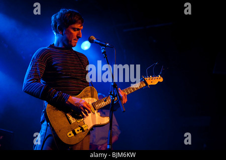 Il cantante e front man Troy Bruno Balthazar dell'U.S. Banda di Hawaiian Chokebore vivere nel luogo Schueuer, Lucerna, Svizzera Foto Stock