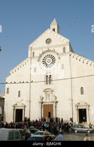 Italien, Apulien, Bari, Kathedrale, Westwerk | Italia, Puglia, Bari, cattedrale, facciata occidentale Foto Stock