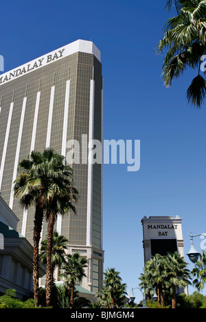 Il Mandalay Bay hotel in Las Vegas Boulevard, Las Vegas, Nevada, STATI UNITI D'AMERICA Foto Stock