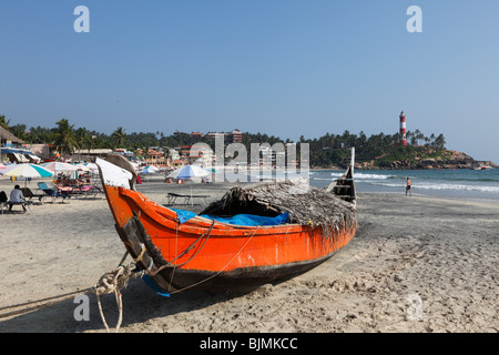 Kovalam, Lighthouse Beach, Malabarian Costa, il Malabar, Kerala, India, Asia Foto Stock