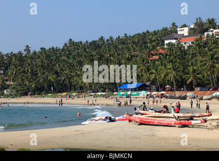 Hawah Beach, Kovalam, Malabarian Costa, il Malabar, Kerala, India, Asia Foto Stock