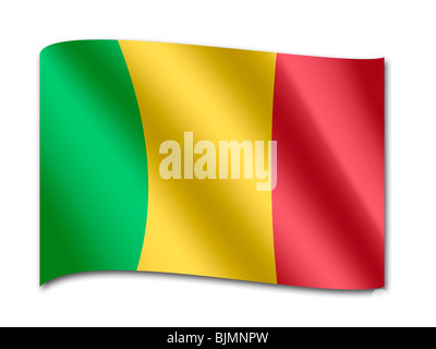 Bandiera del Mali Foto Stock