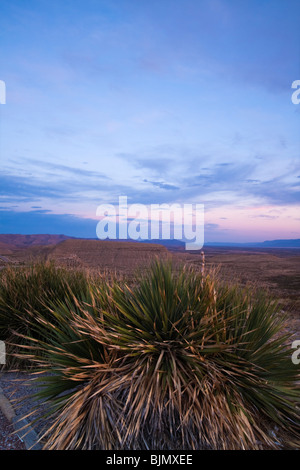 Tramonto in Guadalupe Mountains Foto Stock