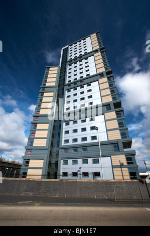 Victoria Hall Student Accommodation Wolverhampton University europa il più alto edificio modulare Foto Stock