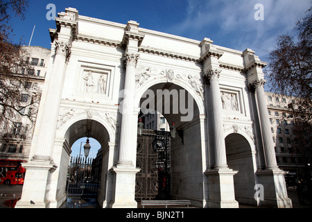 Marble Arch, Londra, Inghilterra all'angolo di Hyde park Foto Stock