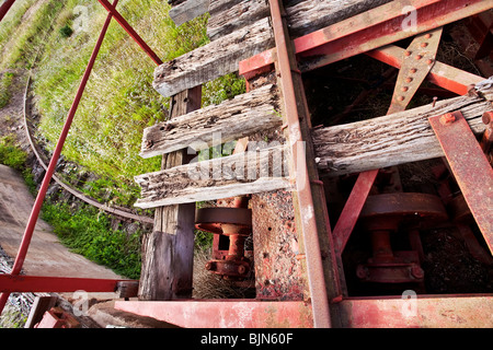 Wallaroo Silos per il grano e la vecchia stazione girare intorno Foto Stock